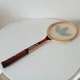 Vintage wooden tennis racket Ilie Nastase Adidas