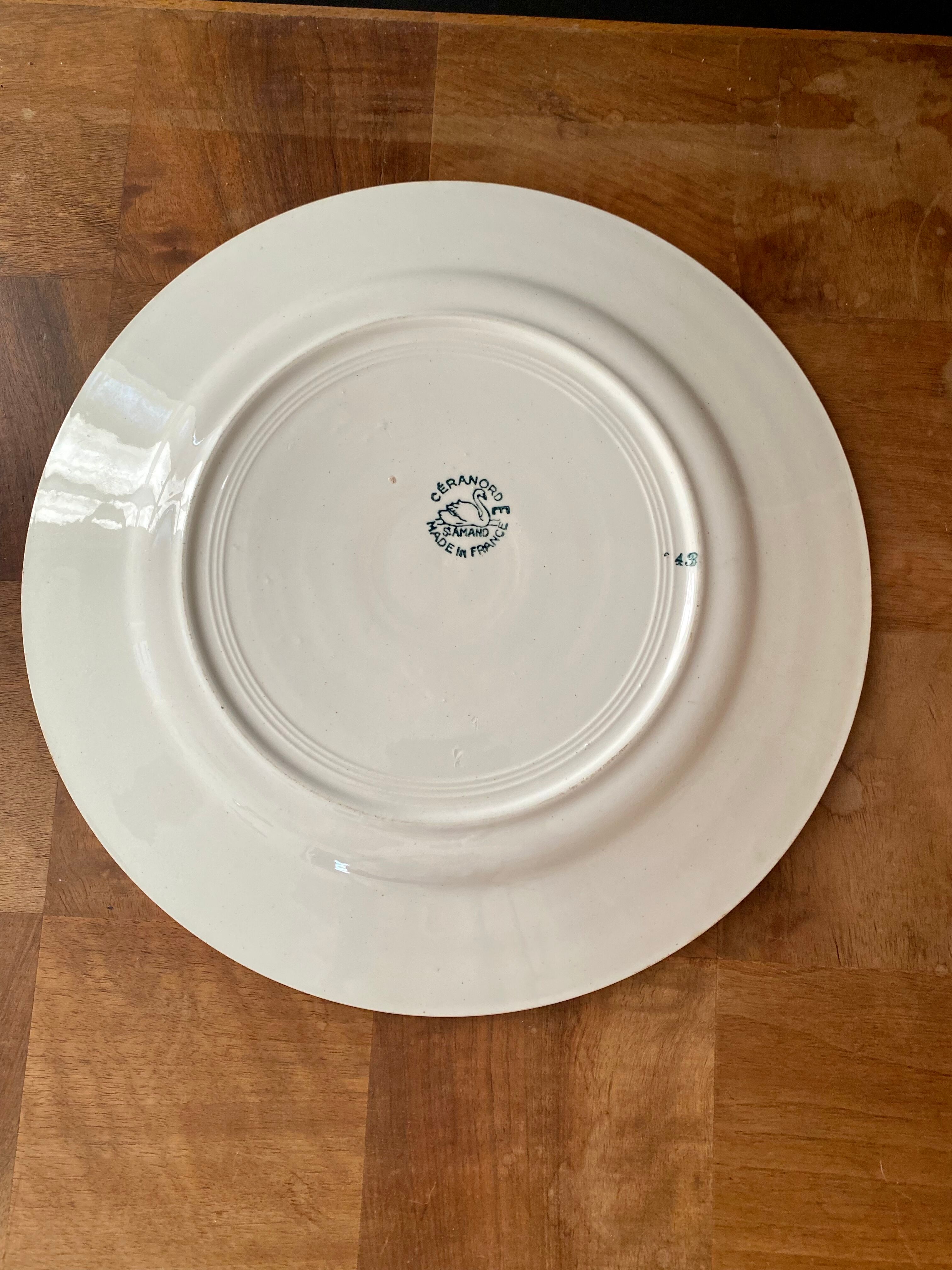 Old ceranord dish Saint Amand