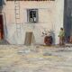 Swedish Oil on Canvas – “Southern Street” by J. Erix
