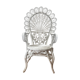 White peacock rattan chair