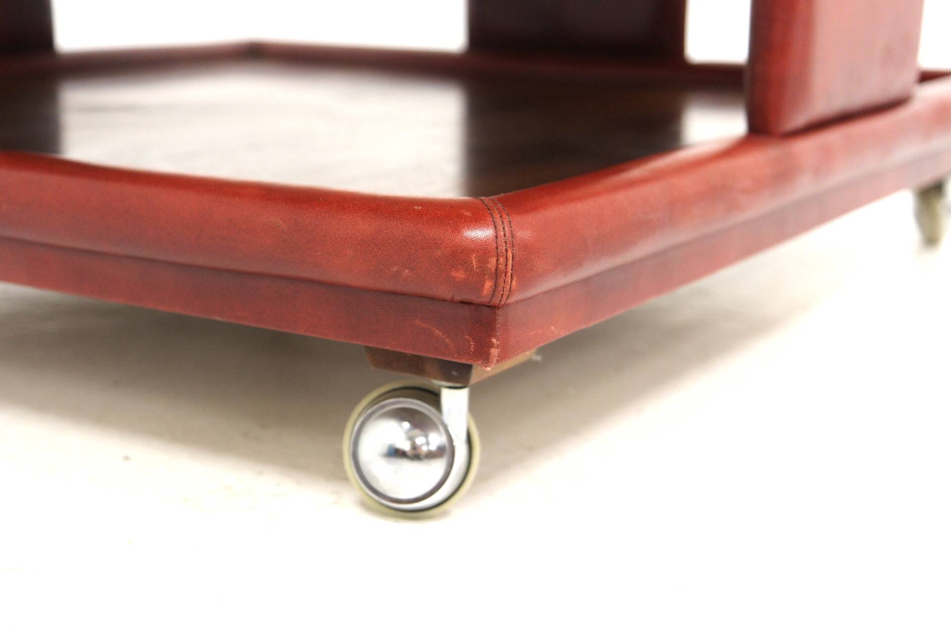 Leather coffee table, Italy, 1970