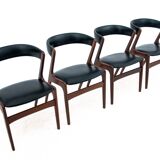 Set of four Moel T21 Fire chairs by Korup Stolefabrik Denmark 1960s