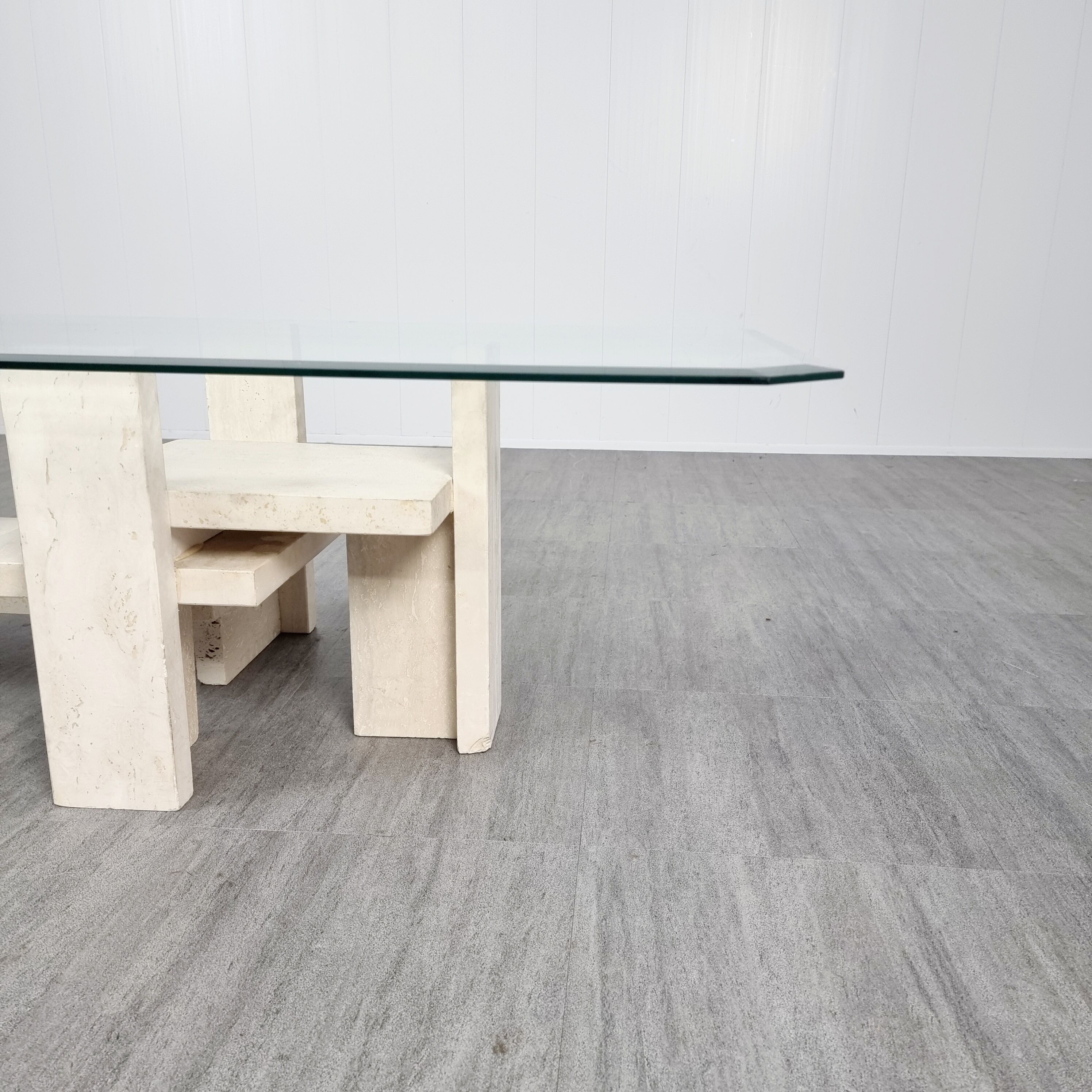 Travertine Willy Ballez coffee table