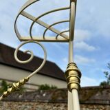 Vintage bakery-style corner shelf