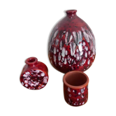 Collection Trio "Rouges de Vallauris" – Marius GIUGE – Design 1960