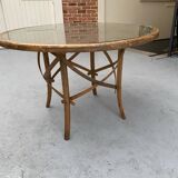 Cane dining table