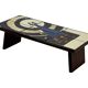 Vintage plant table small side table with rosewood tiles