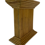 Vintage Rattan Column Bamboo Bohemian Pillar '70s Rattan Mcguire