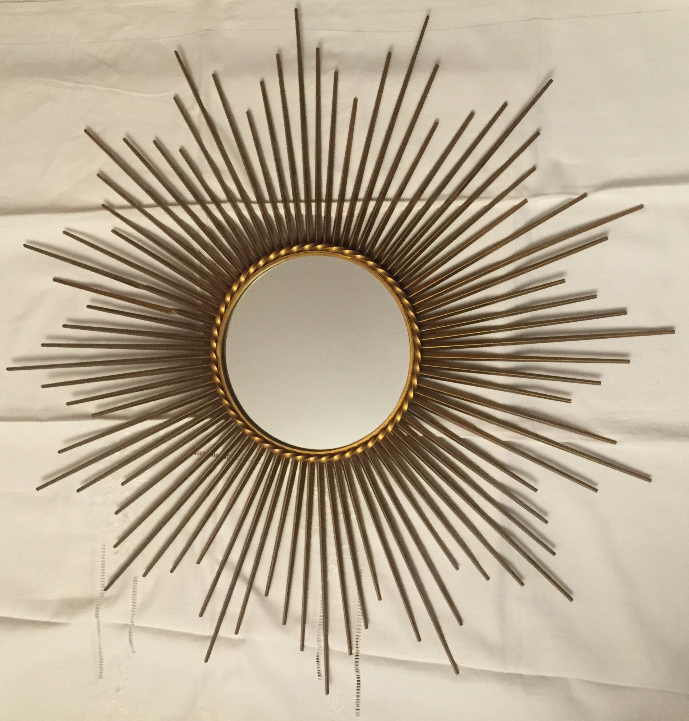Large mirror Sun Chaty Vallauris 85 cm diameter