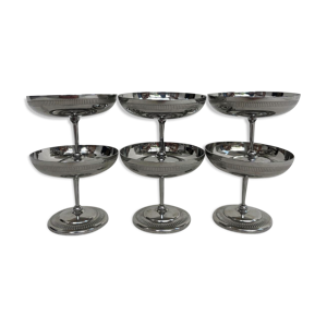 6 coupes en inox Remy