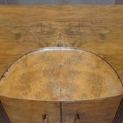 Buffet Art déco en noyer burr avec tiroirs et bar