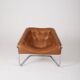 Fauteuil en cuir "Boxer" Kwok Hoi Chan pour Steiner, 1970s