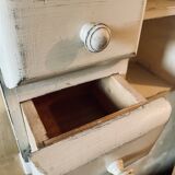 1950s shelf with off-white patina