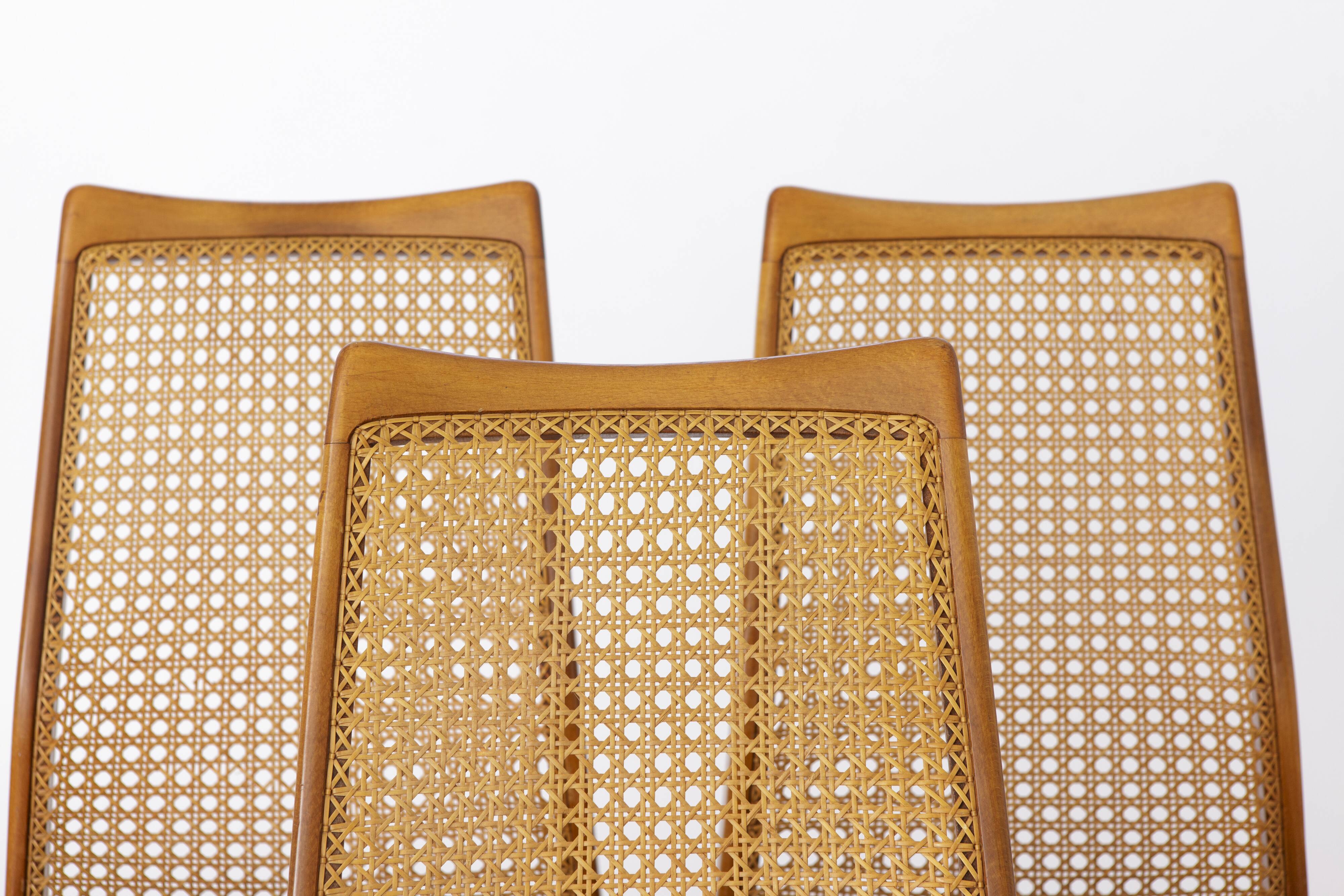 3 Vintage Chairs 1960s Germany by Wilhelm Benze