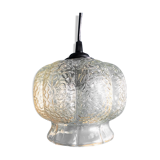Suspension boule en verre moulé