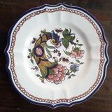 Collection plate Vieux Rouen signed handmade
