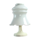 Lampe de table en verre opalin blanc, Opp Jihlava, Tchécoslovaquie années 1960