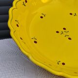 Vintage earthenware plate signed "F. Sicard"