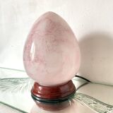 Pink marbled egg lamp, 80s
