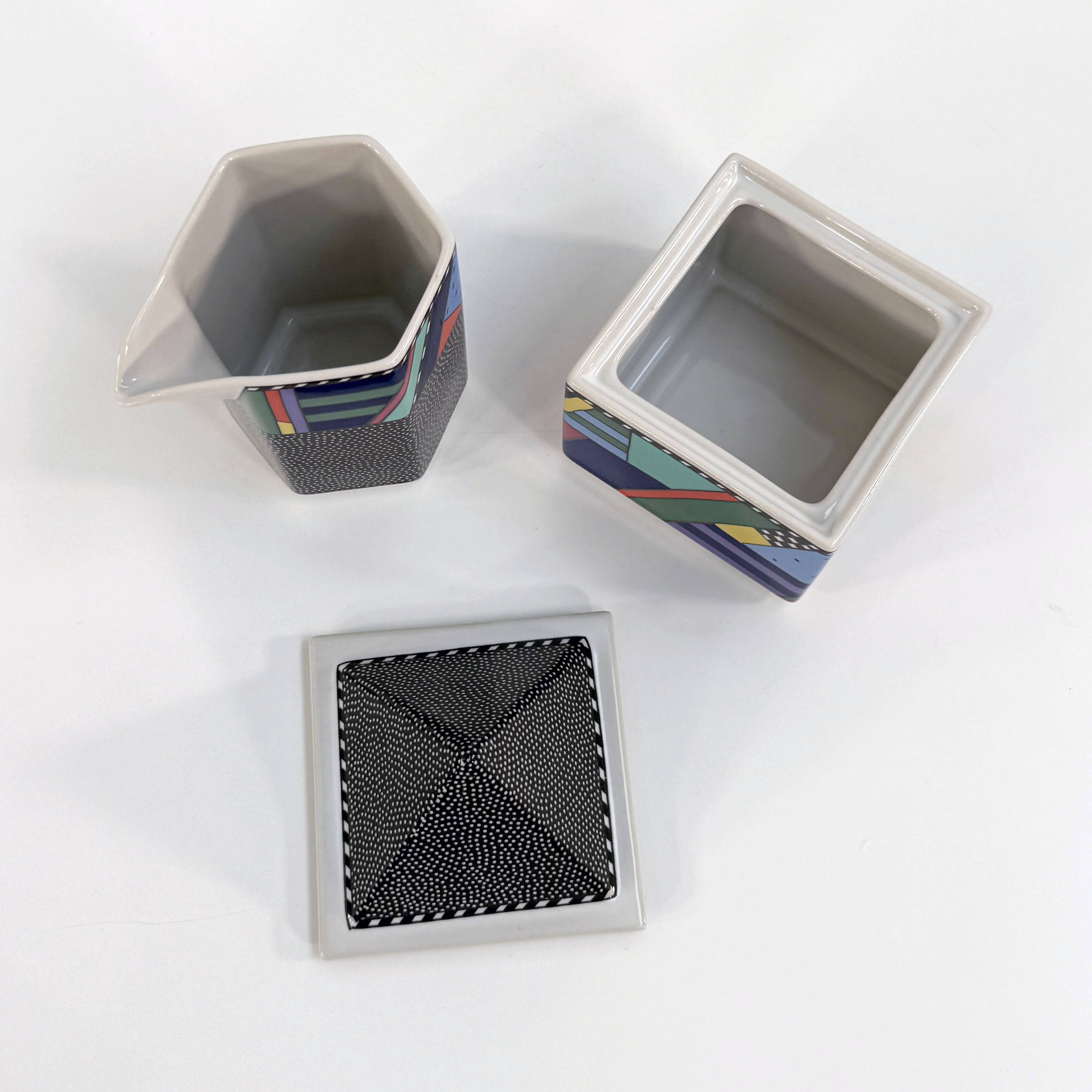 Milk/Sugar Set Scenario Metropol by Barbara Brenner for Rosenthal, 1990