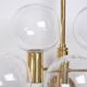 Hans-Agne Jakobsson Clear Glass and Brass Wall Lights, a pair, Sweden 1960