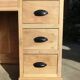 Magnificent old professional desk counter made of solid light walnut.