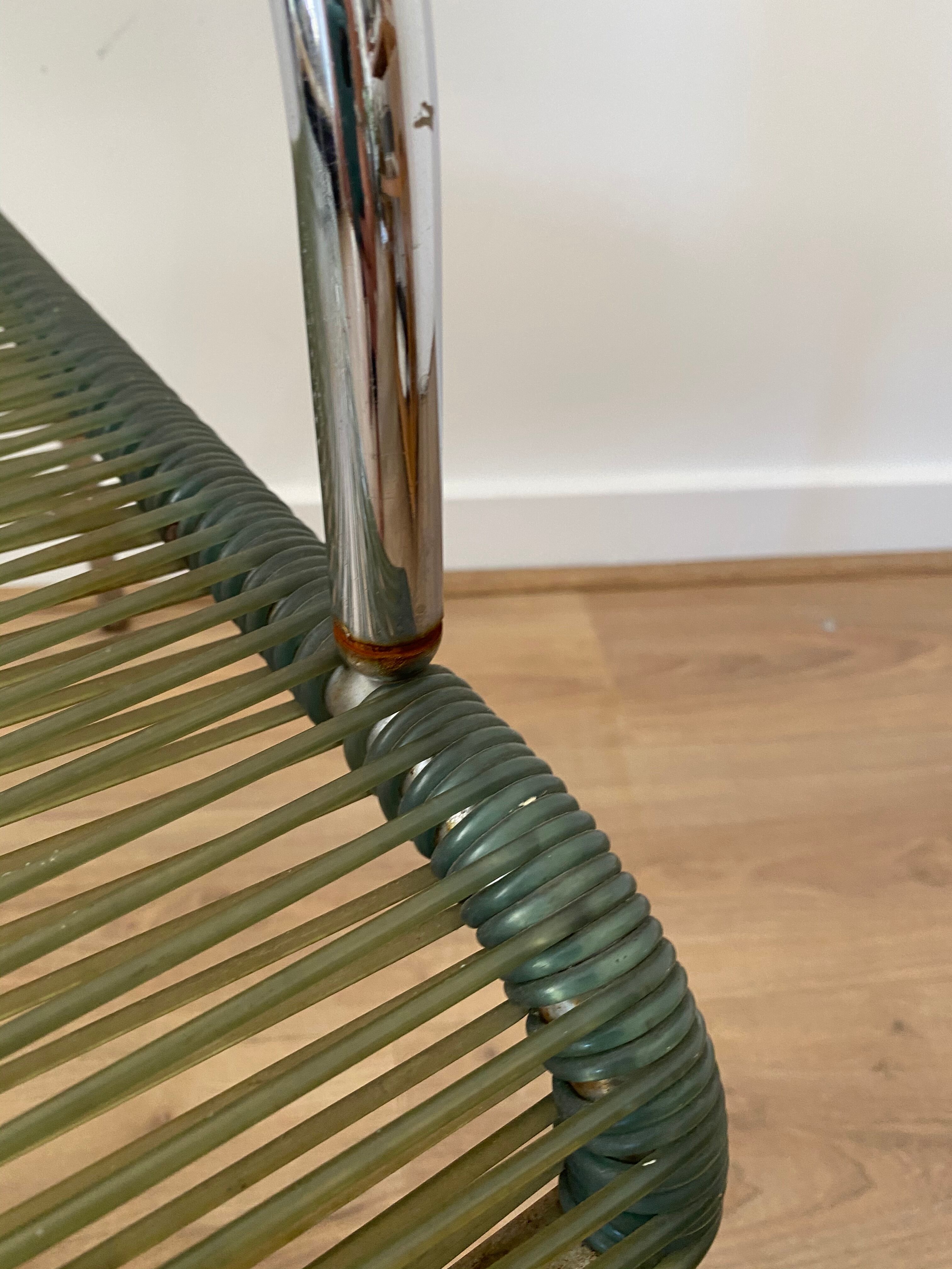 Vintage scoubidou armchair