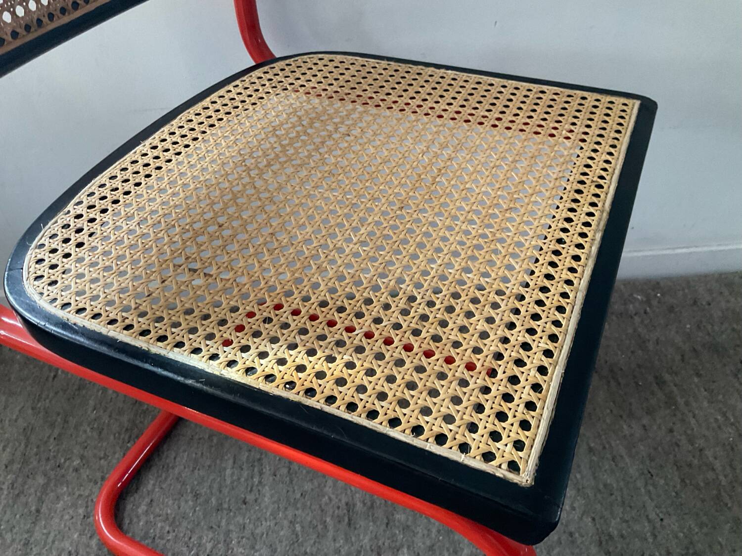 Vintage Cesca B32 chair in the style of Marcel Breuer