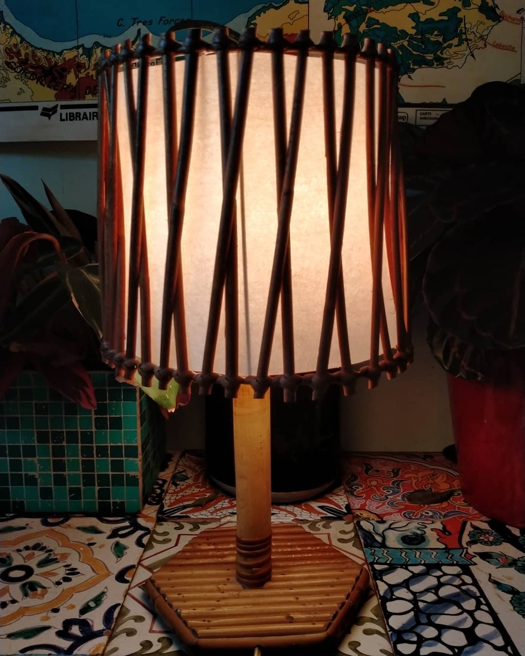 Rattan lamp