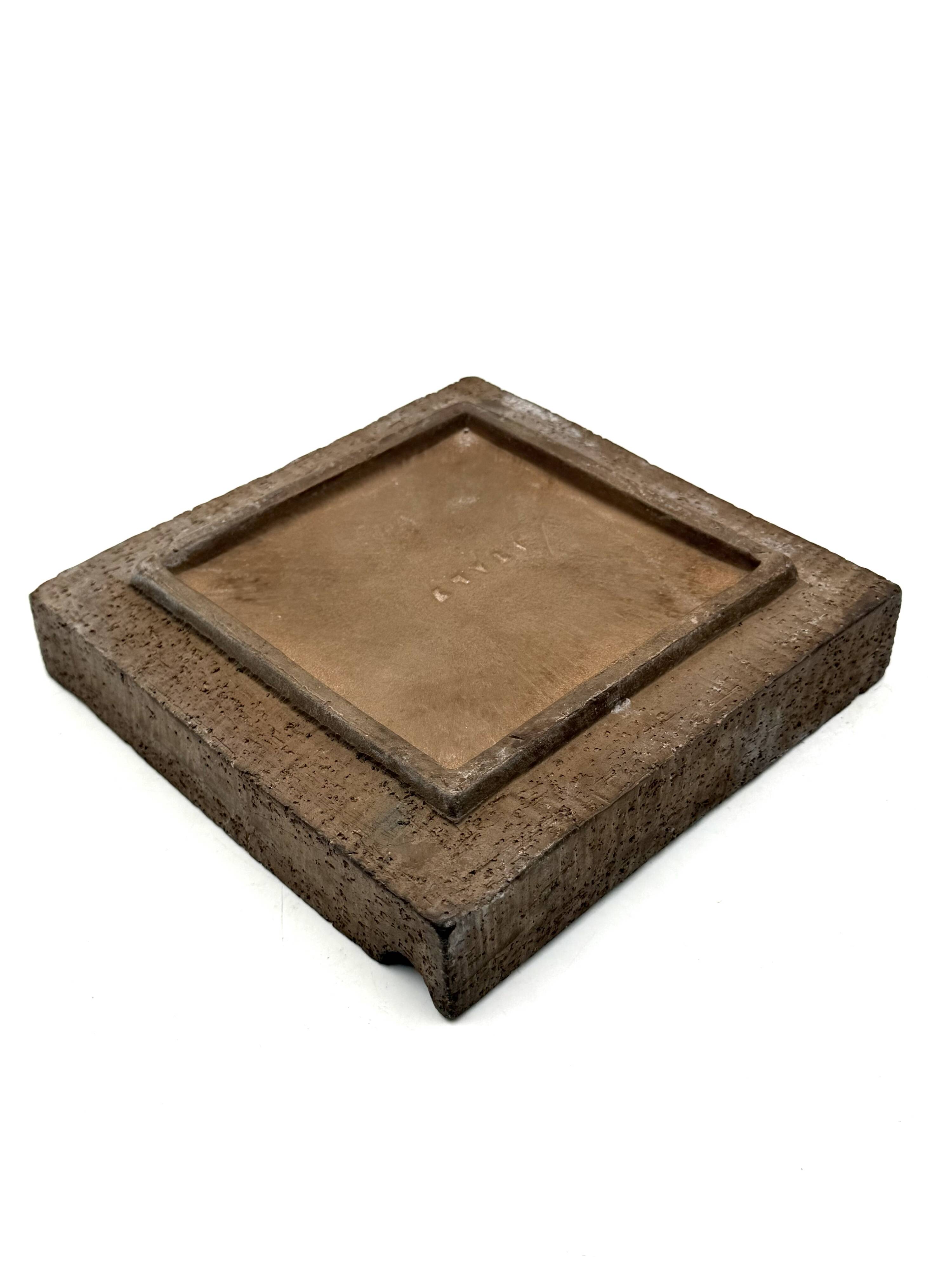 Mid-century space age ceramic ashtray, Aldo Londi Bitossi Italy 1970s