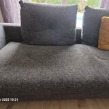 Roche Bobois Preface sofa with matching pouf