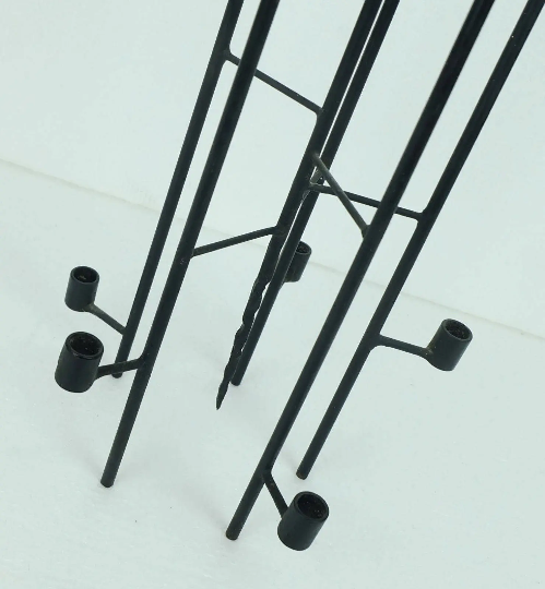 Vintage filigree mid century candleholder iron 60s