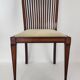 Chaise anglaise à barrettes Pieds "sabre"