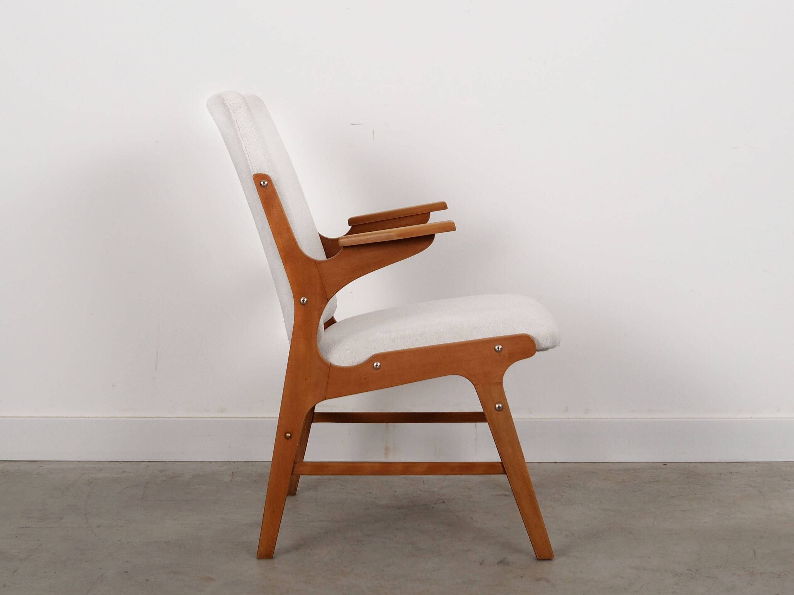 Beech armchair, scandinavian design, 1960s