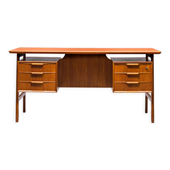Bureau en teck modèle 75 par Gunni Omann pour Omann Jun Furniture Factory, années 1960