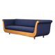 Primafila sofa by Luca Meda in blue velvet for Molteni & Co / 1991