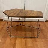 Table basse en bois et fer