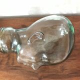 Vintage glass head jar