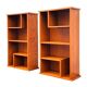 Two vintage asymmetrical storage units