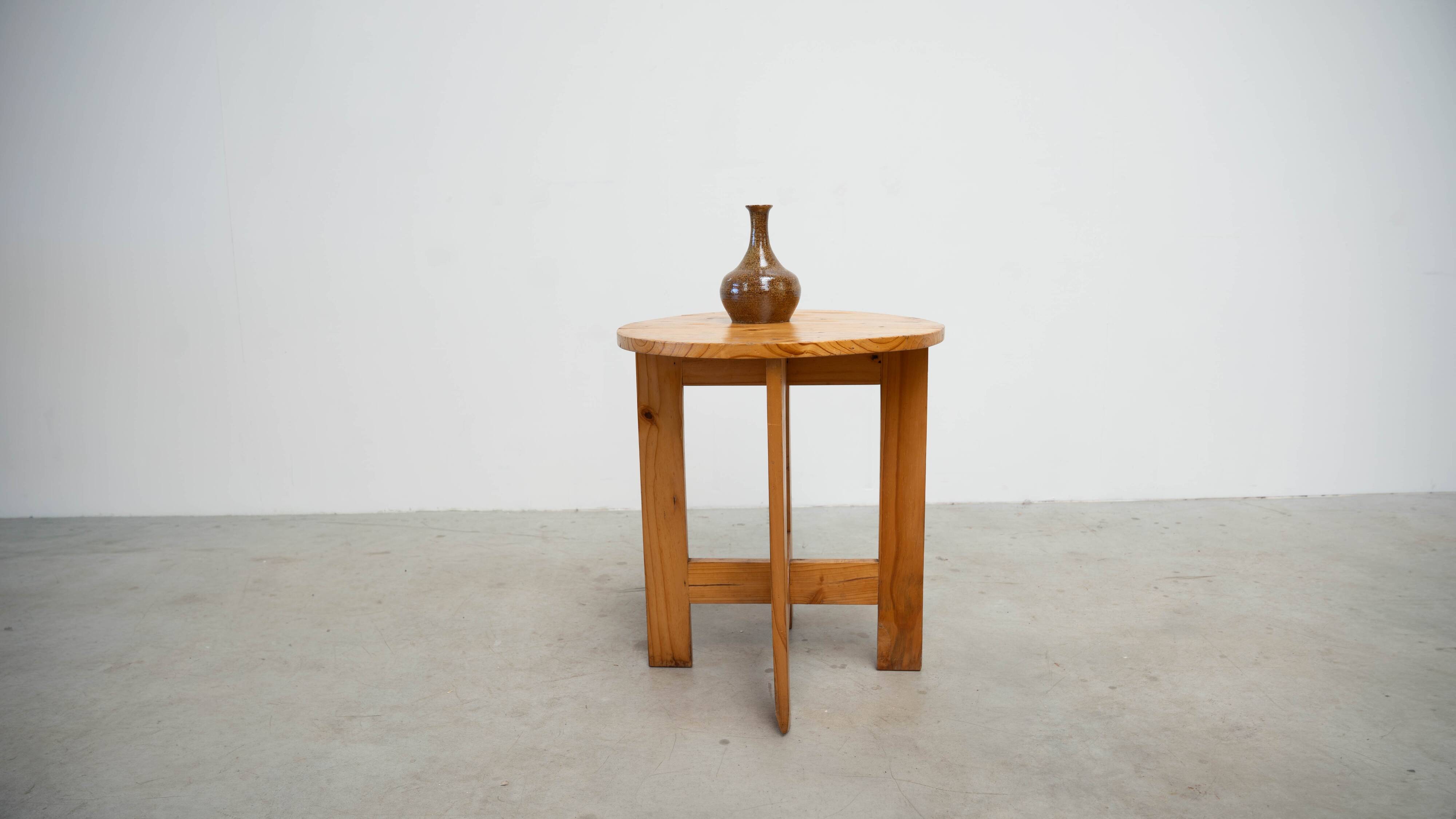 French pine side table