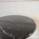 Vintage black marble bistro pedestal table