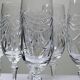 Set of 6 hand-cut Lorraine crystal champagne flutes