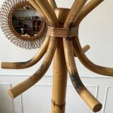 Rattan Parrot Coat Rack