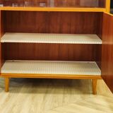 Mid century highboard vintage display cabinet, bookcase