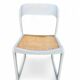 Ensemble de 5 chaises Baumann modèle "Traineau" blanches