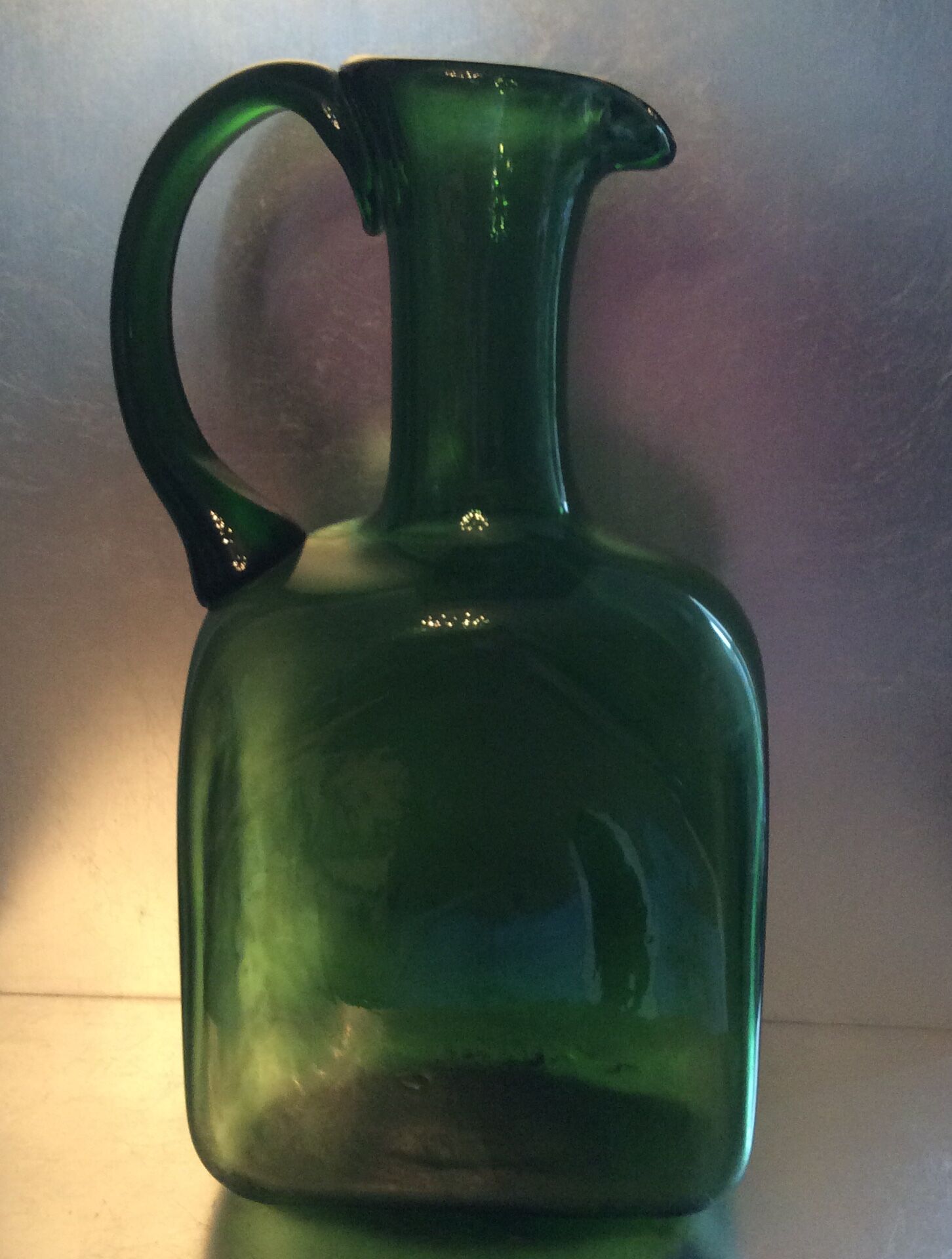 Vintage carafe in blown glass