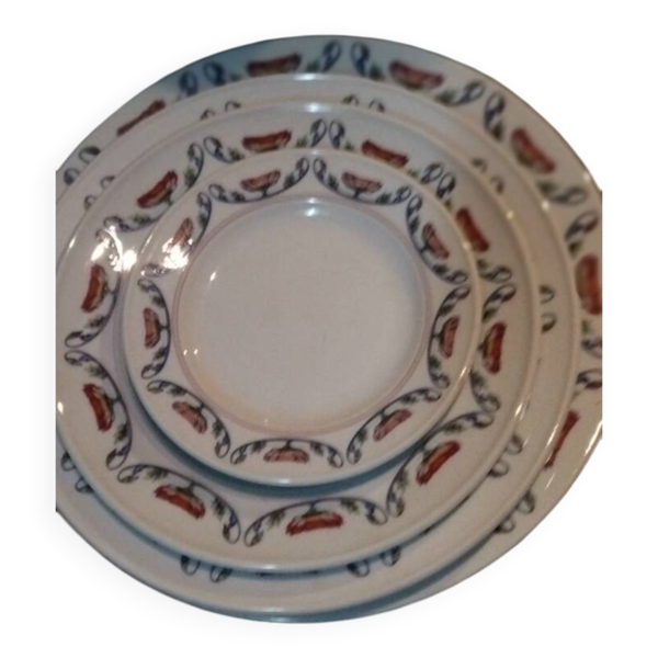 Set de 4 assiettes  '' Royal Monceau