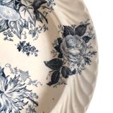 Plat faïence fleurs bleues modèle Glory 31,5 cm