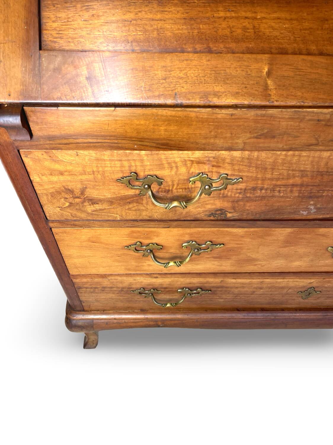 Antique Italian secrétaire in solid walnut, 1920s/1930s.