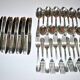LCF set of 36 silver cutlery for starters and desserts, 1950s design Le Couvert Français